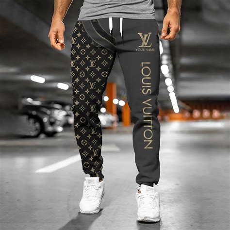 louis vuitton white sweatpants|louis vuitton fuzzy sweatpants.